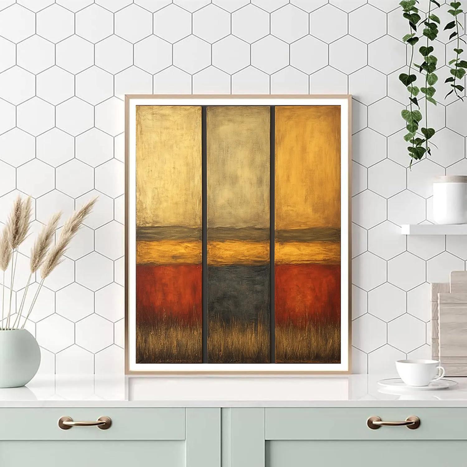 Mark Rothko Inspired Amber Silence paint by numbers