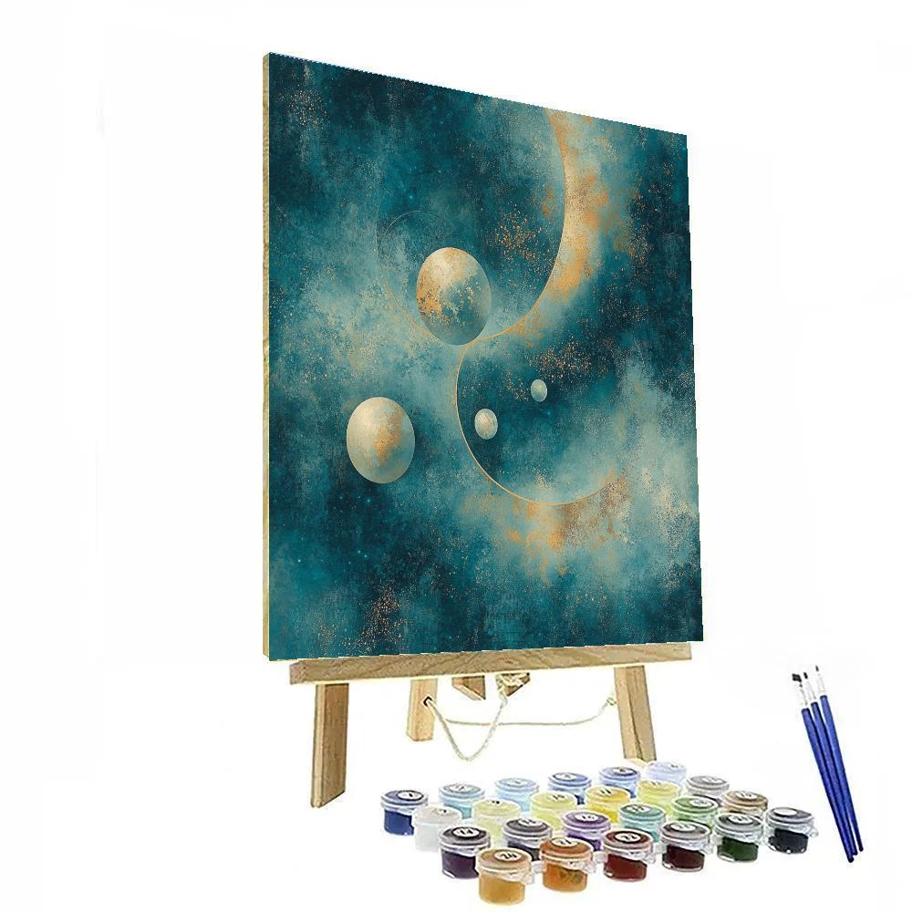 Max Ernst Inspired Cosmic Reverie DIY paint by numbers