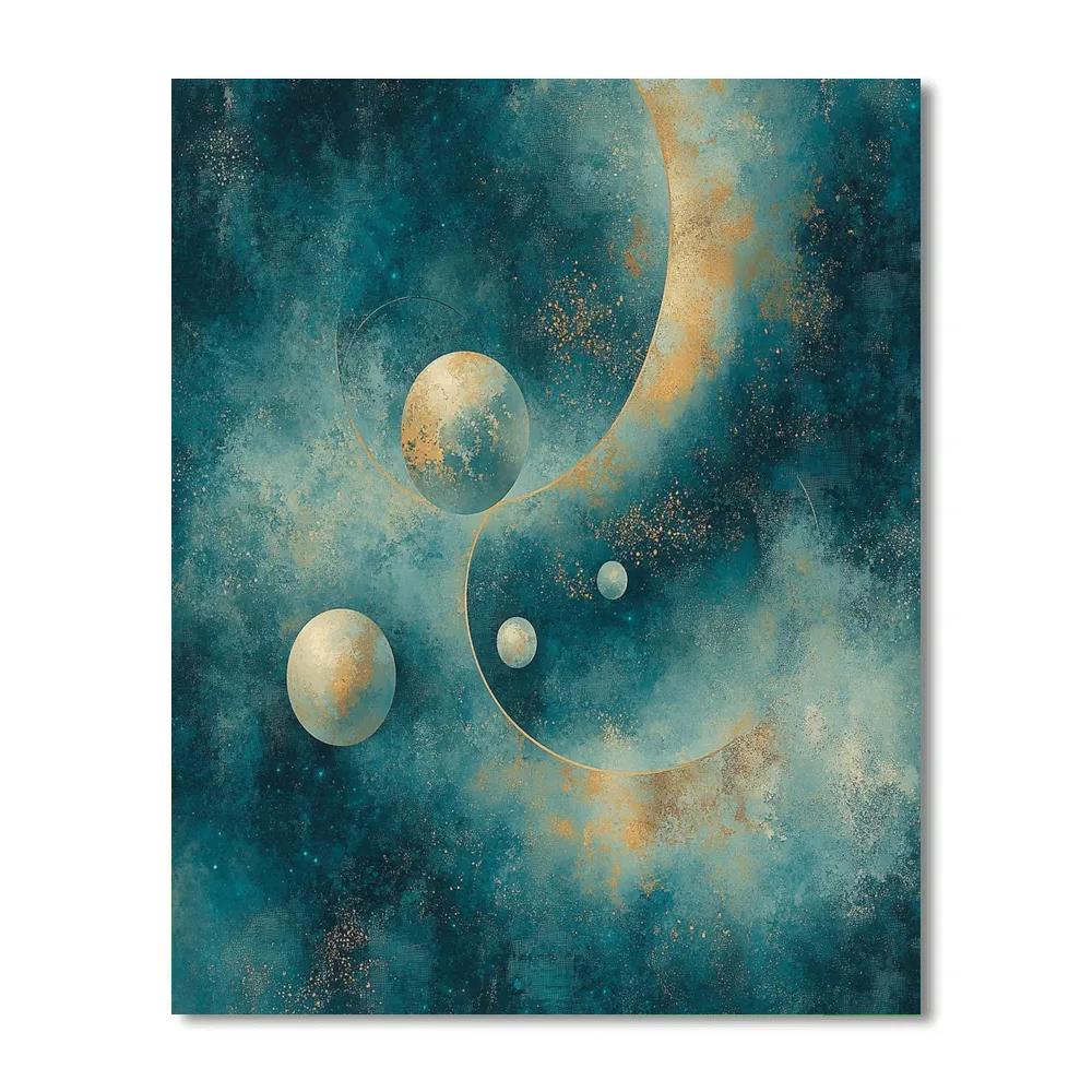 Max Ernst Inspired Cosmic Reverie DIY paint by numbers