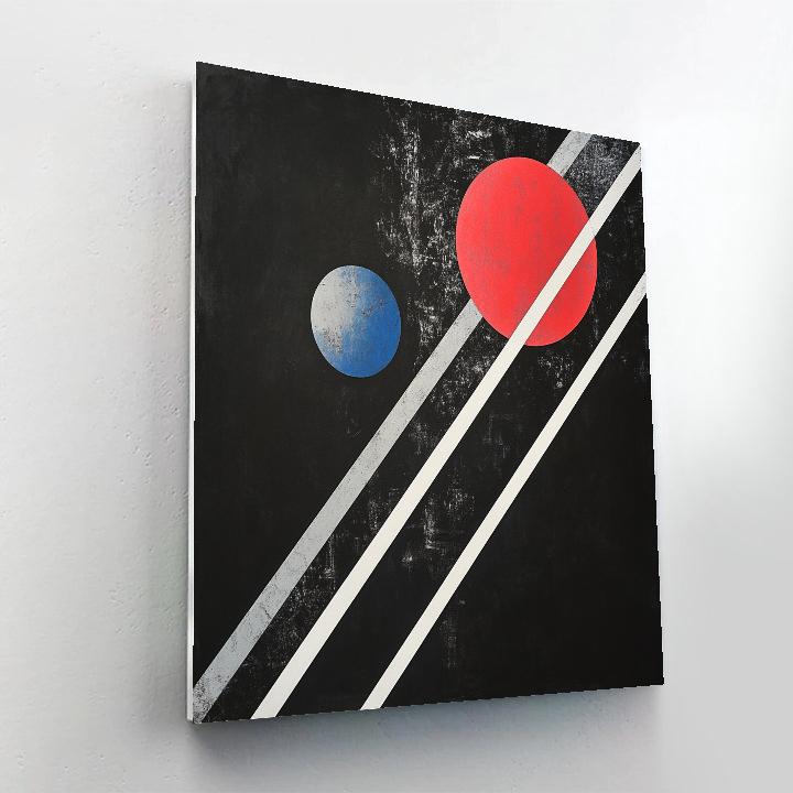 Kazimir Malevich Inspired Orbital Grid Silence Paint by numbers kits