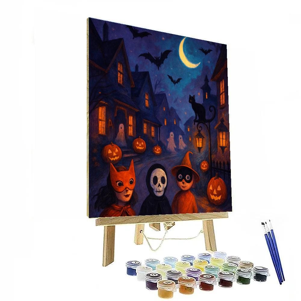 Halloween Midnight Parade Paint by numbers art