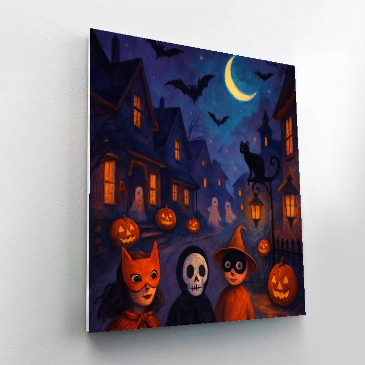 Halloween Midnight Parade Paint by numbers art