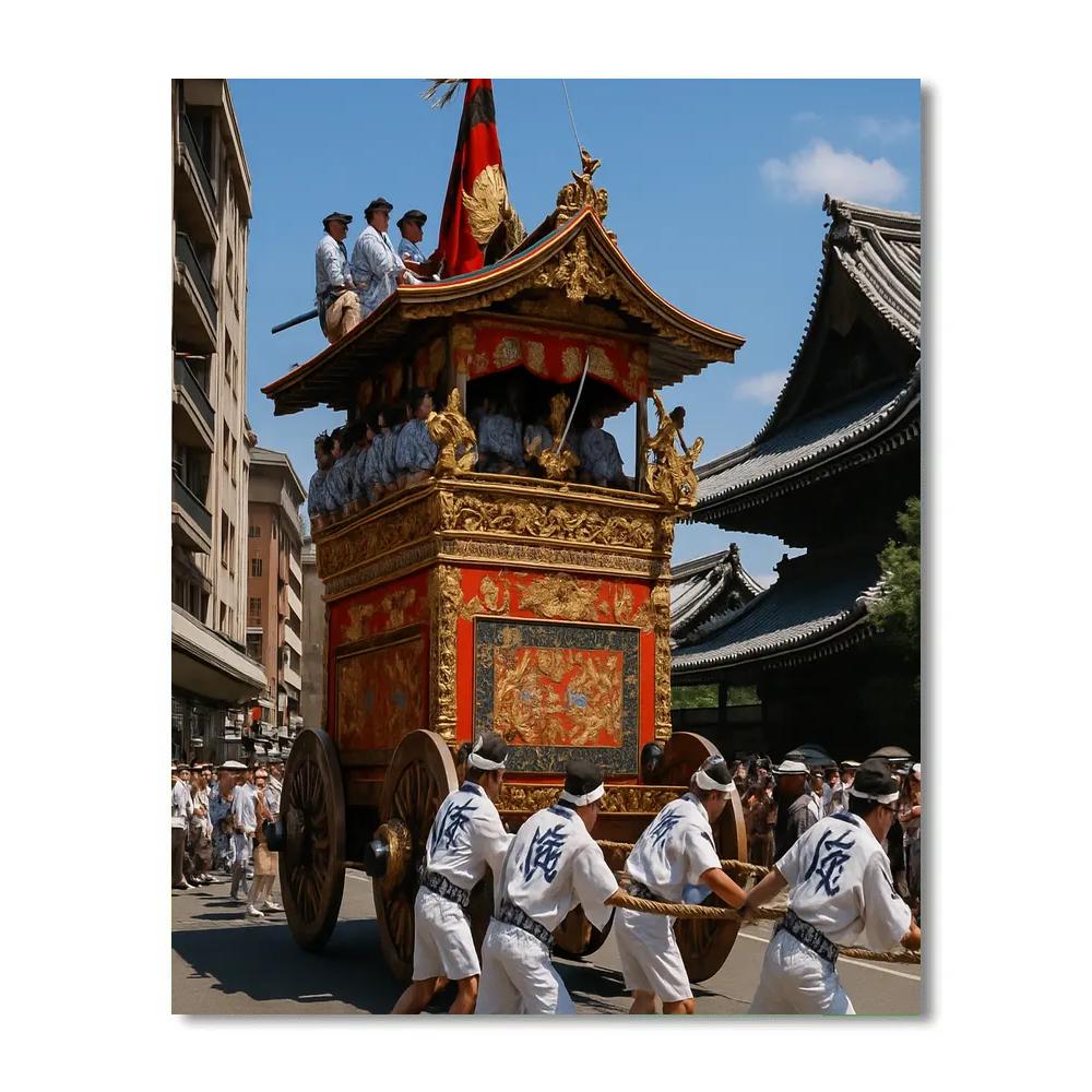 Gion Matsuri Festival Float Paint by numbers kits