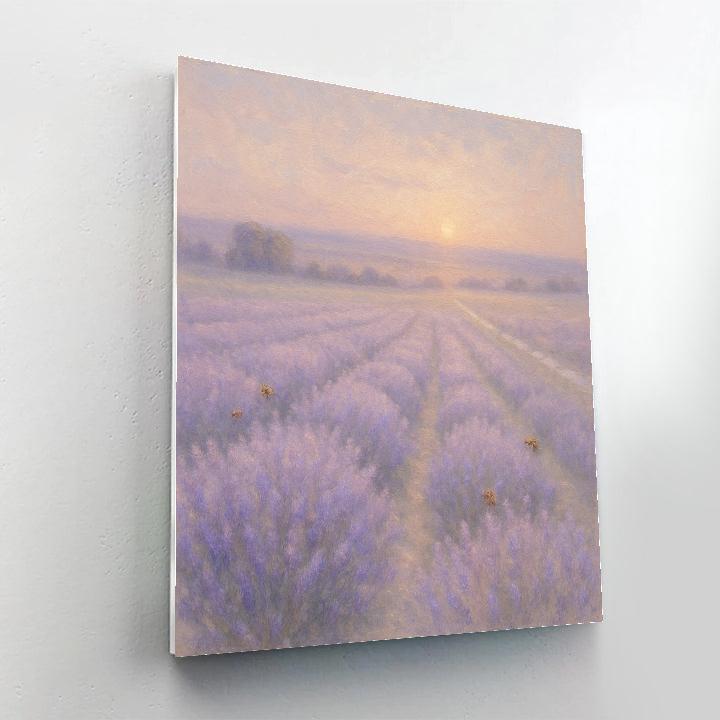Lavender Dawn Whisper Number painting