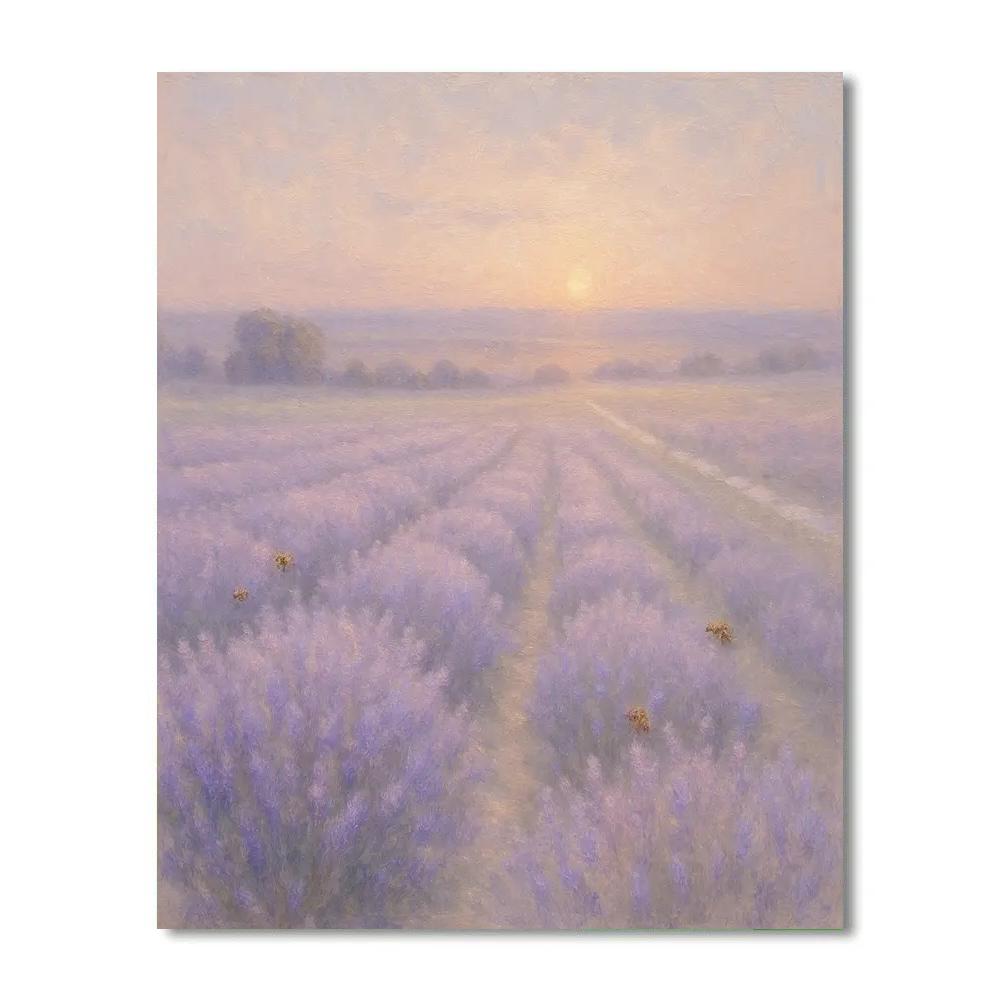 Lavender Dawn Whisper Number painting