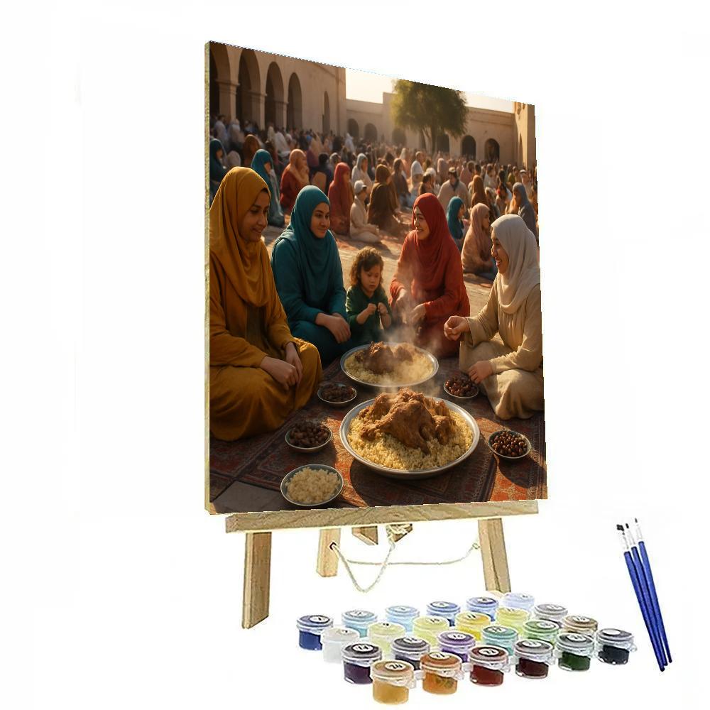 Eid Al Adha Community Feast DIY paint by numbers