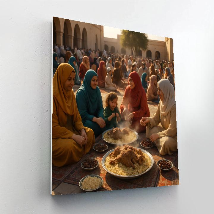 Eid Al Adha Community Feast DIY paint by numbers