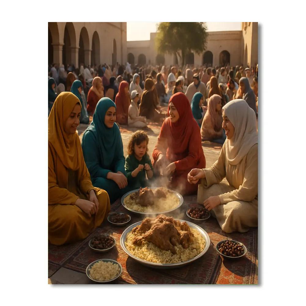 Eid Al Adha Community Feast DIY paint by numbers