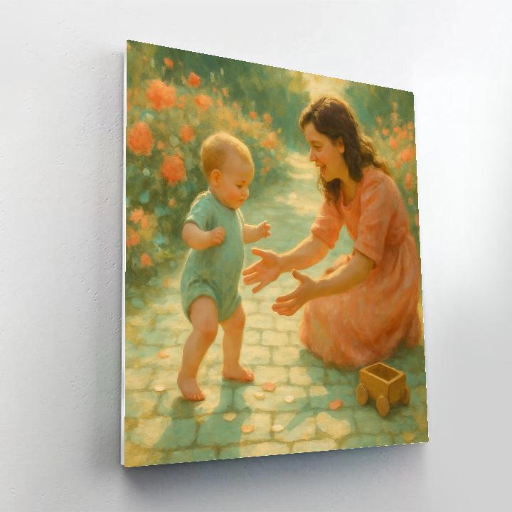 First Steps On The Garden Path Paint by numbers art