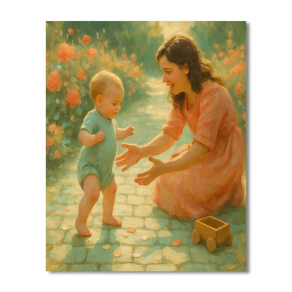 First Steps On The Garden Path Paint by numbers art
