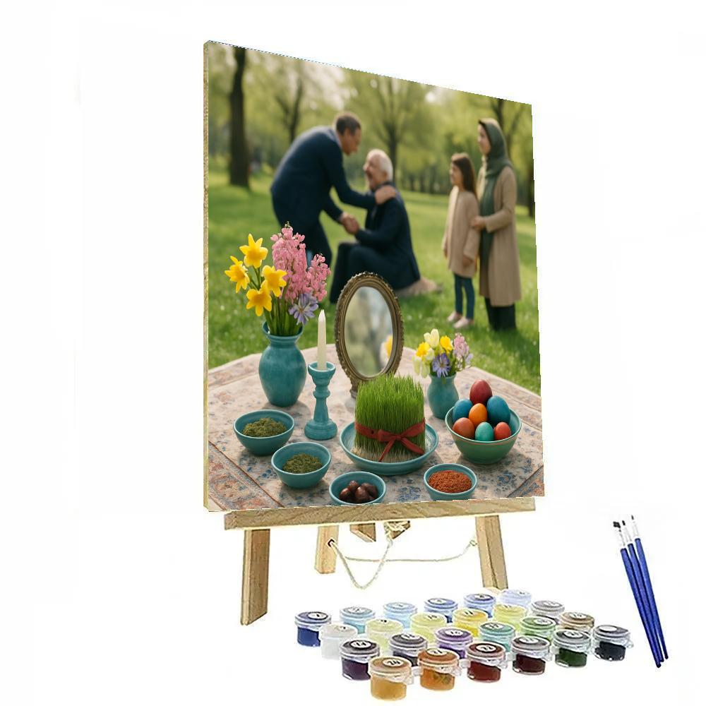 Nowruz Haft Seen Table Outdoor painting number kit