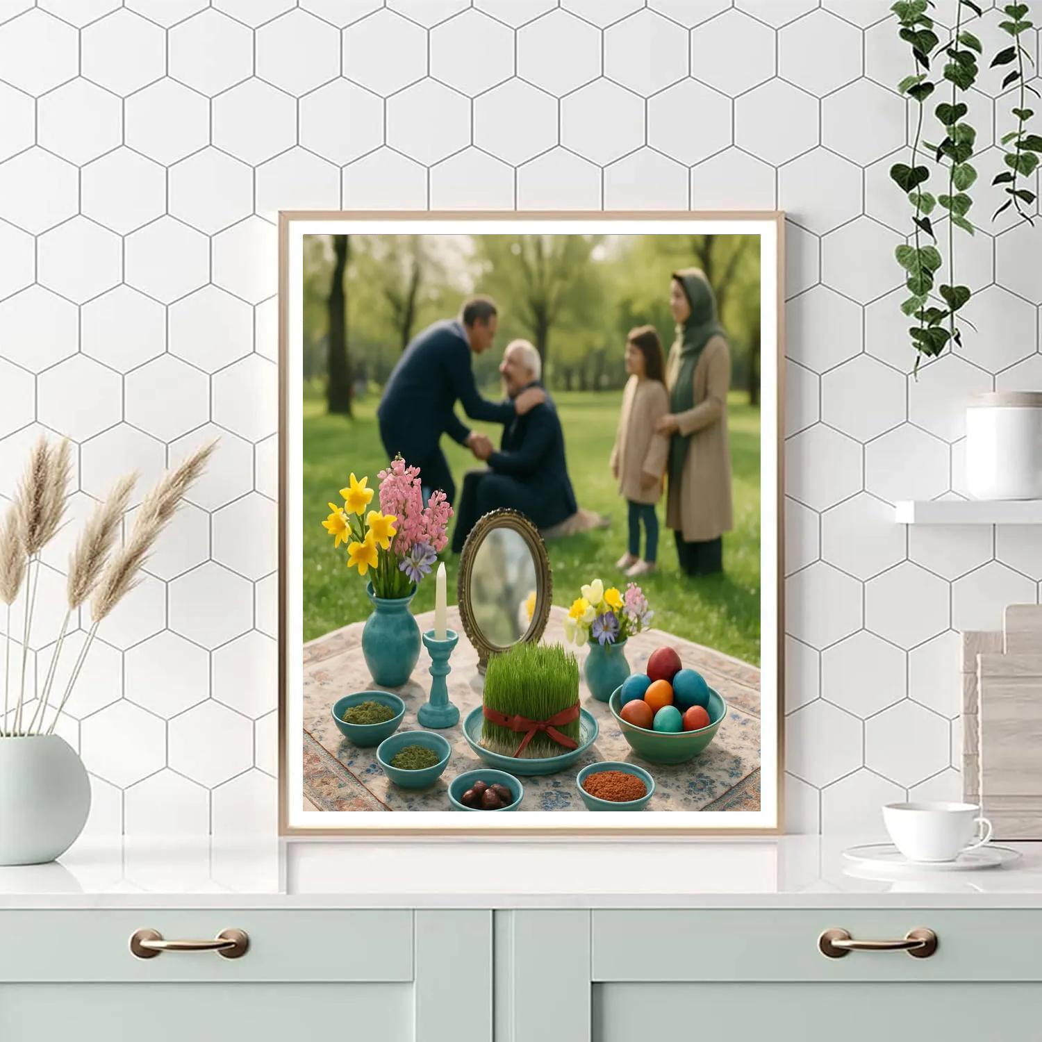 Nowruz Haft Seen Table Outdoor painting number kit