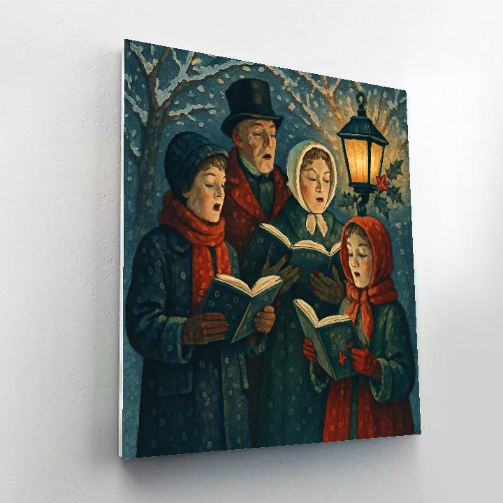 Frosted Choir Numbered painting kits