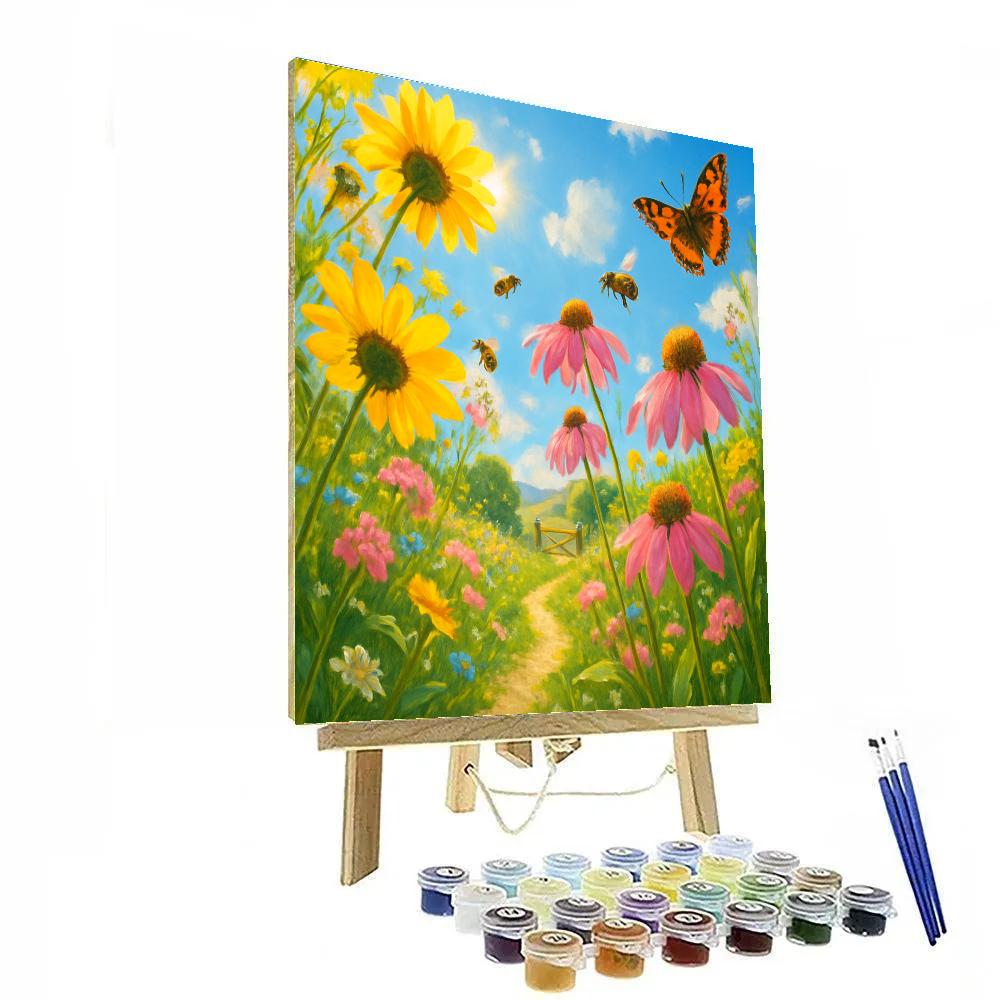 Flower Meadow Serenade Paint by numbers kits