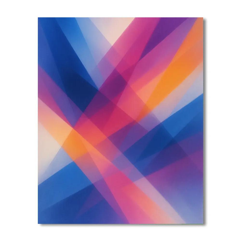 Abstract Prism Drift Paint by numbers kits