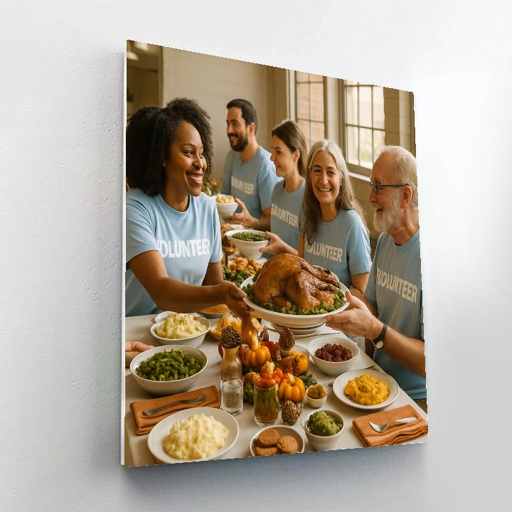 Thanksgiving Community Table Painting by numbers kit