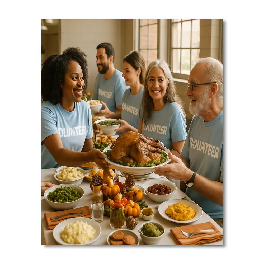 Thanksgiving Community Table Painting by numbers kit