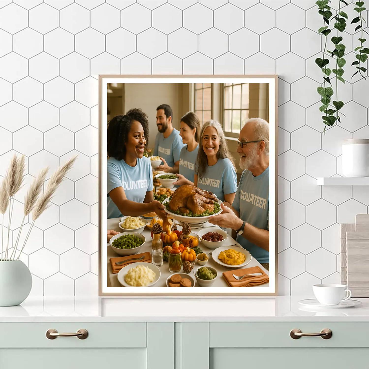 Thanksgiving Community Table Painting by numbers kit