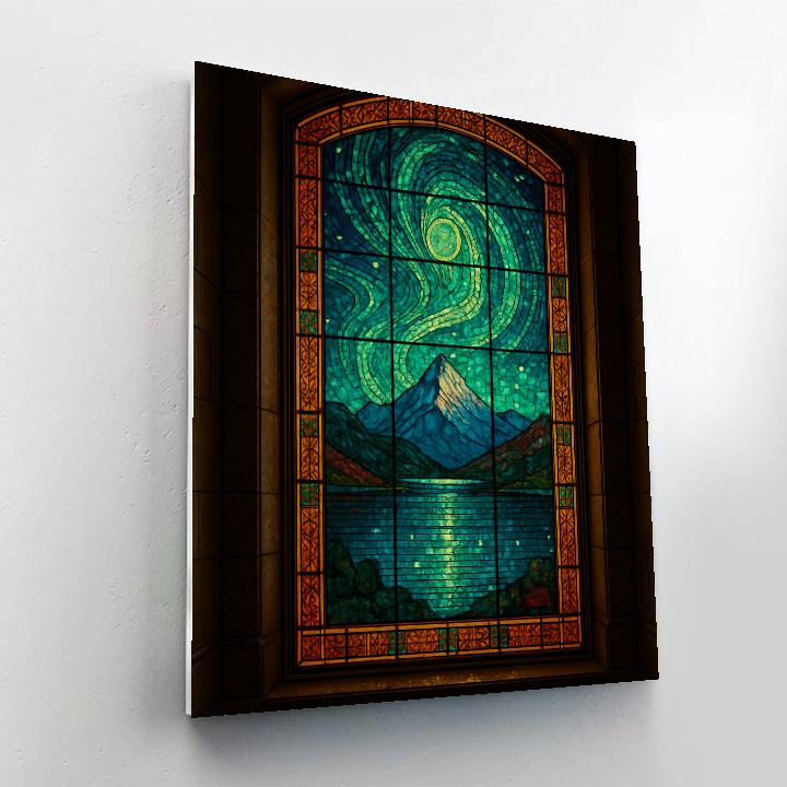Stained Glass Aurora Vista paint by numbers