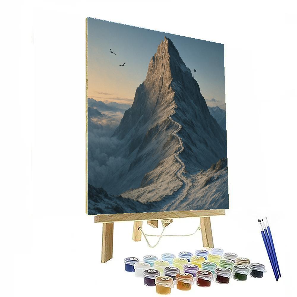 Mountain Sky Ascent DIY paint by numbers