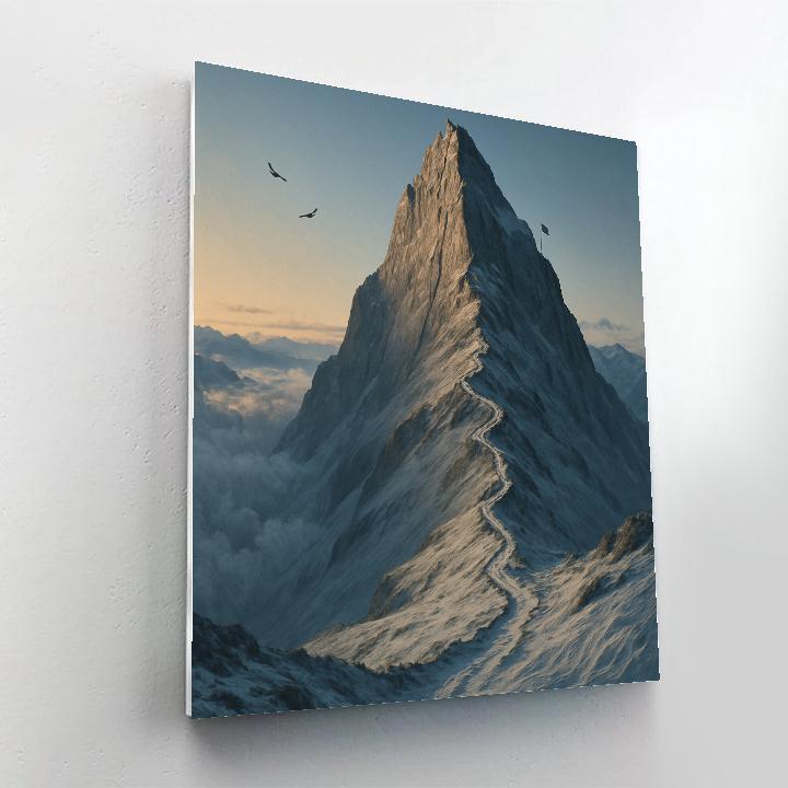 Mountain Sky Ascent DIY paint by numbers