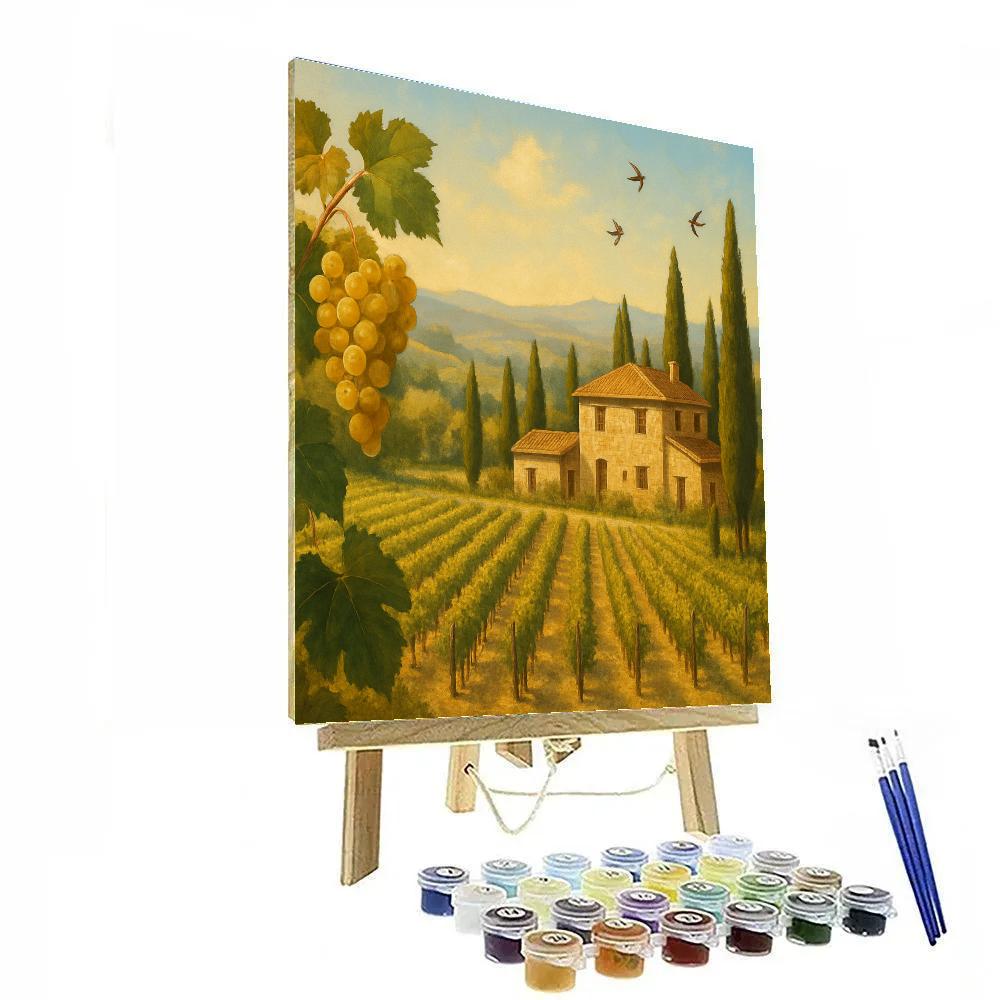 Tuscany Golden Rows Paint by numbers art