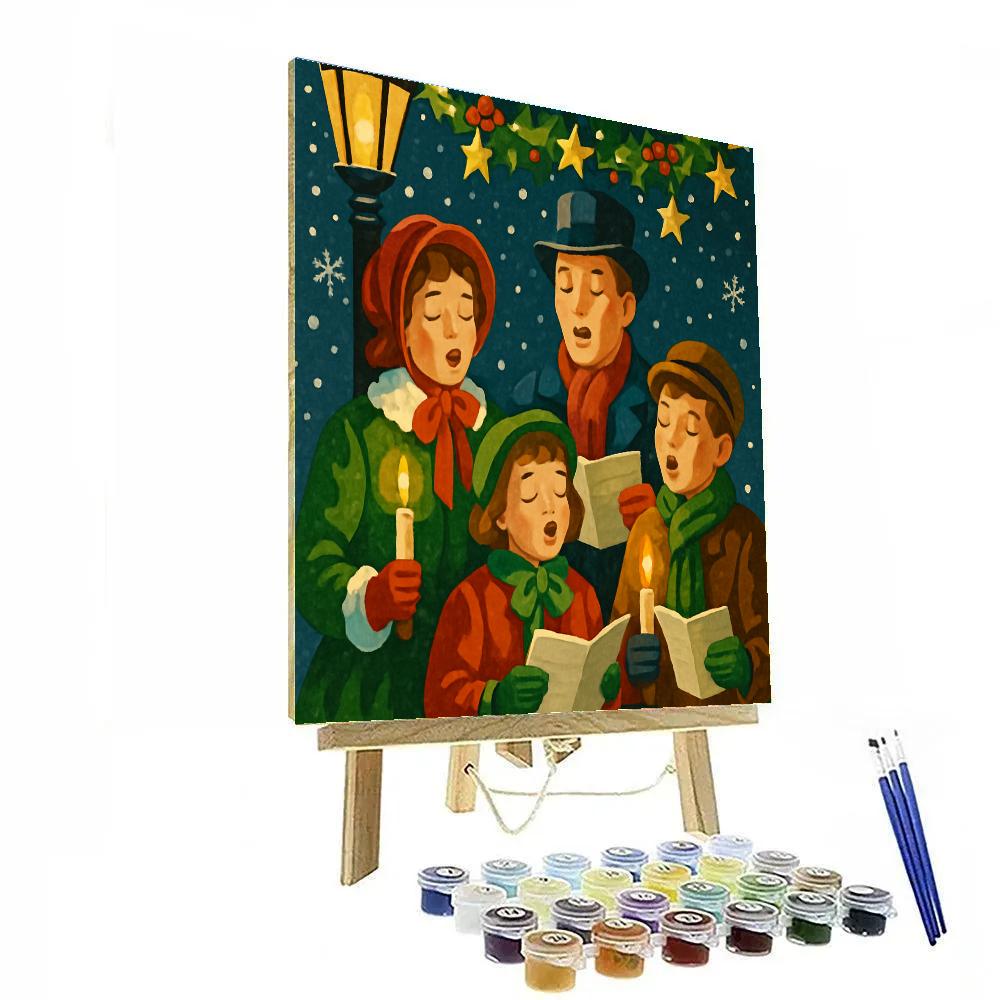 Midnight Garland Singers paint by number