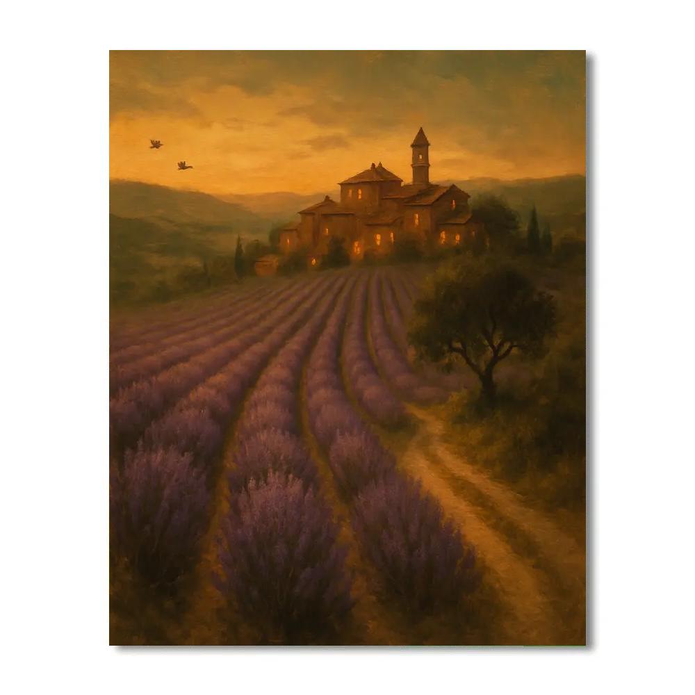 Tuscany Lavender Evening Number painting