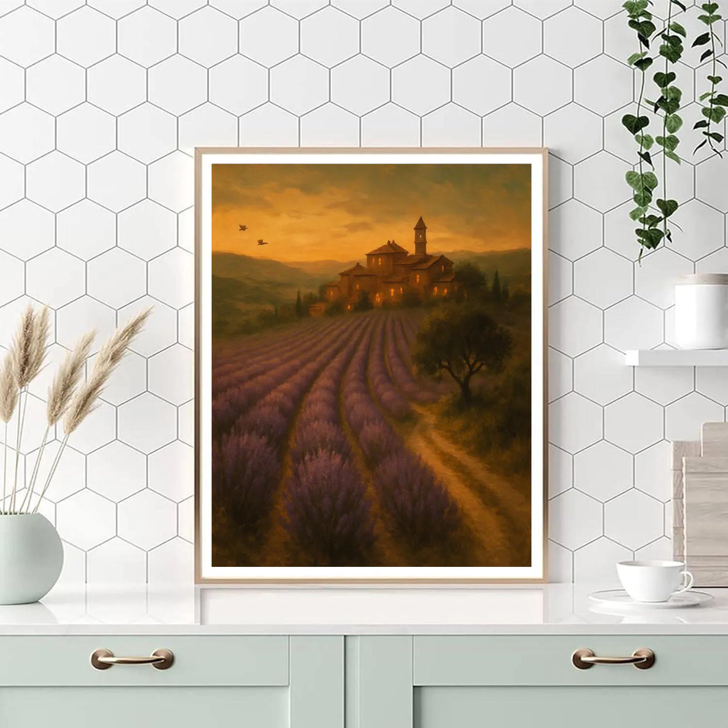 Tuscany Lavender Evening Number painting