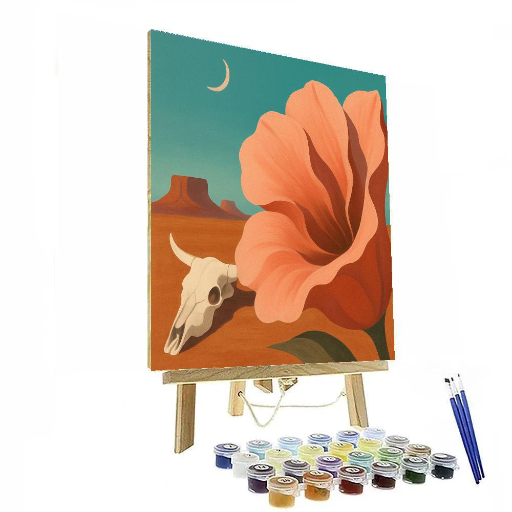 Georgia O Keeffe Desert Bloom Paint by numbers art