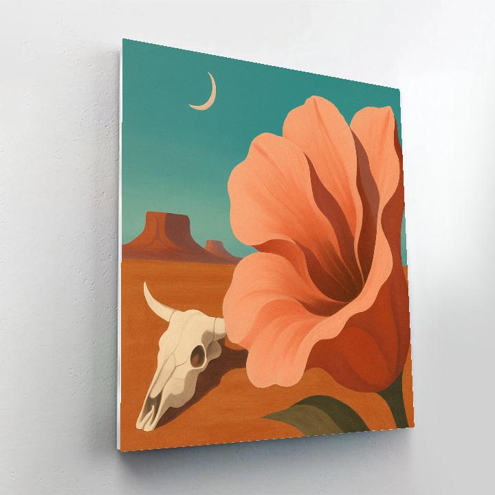 Georgia O Keeffe Desert Bloom Paint by numbers art