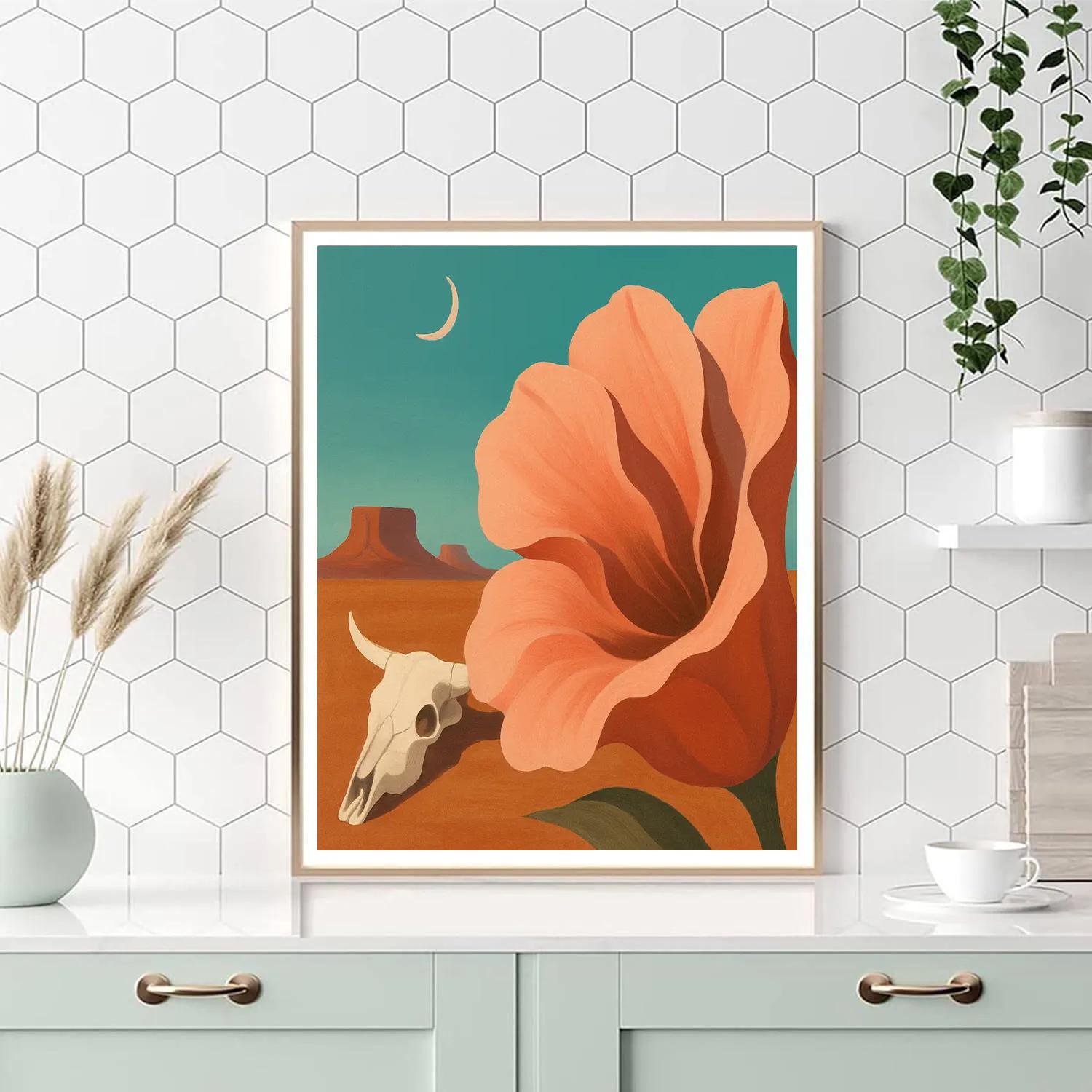 Georgia O Keeffe Desert Bloom Paint by numbers art