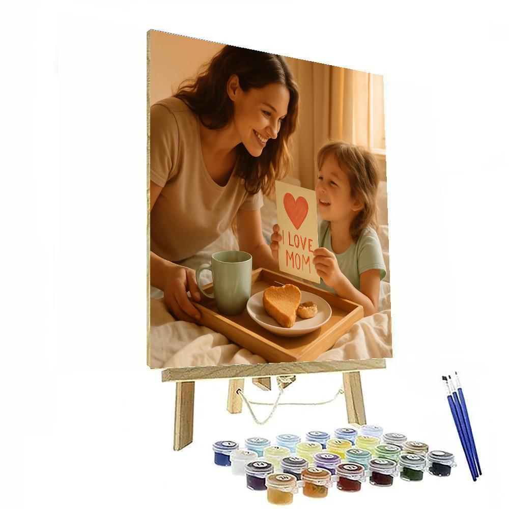 Hospitality Breakfast In Bed Surprise Paint by numbers art