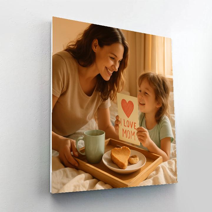 Hospitality Breakfast In Bed Surprise Paint by numbers art