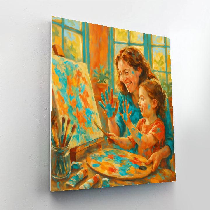 Painting Together In Sunroom Paint by numbers art