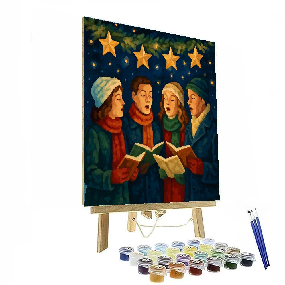 Starry Night Carol Circle Paint by numbers kits