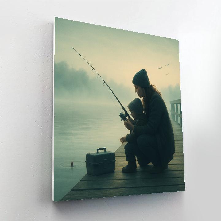 Quiet Fishing Pier Bonding paint by number