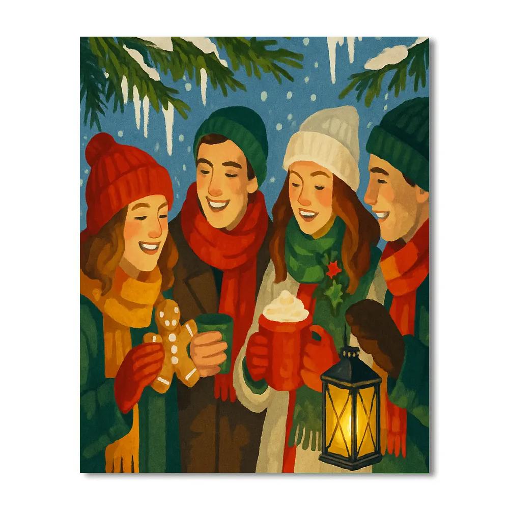 Glistening Icicle Feast Paint by numbers art