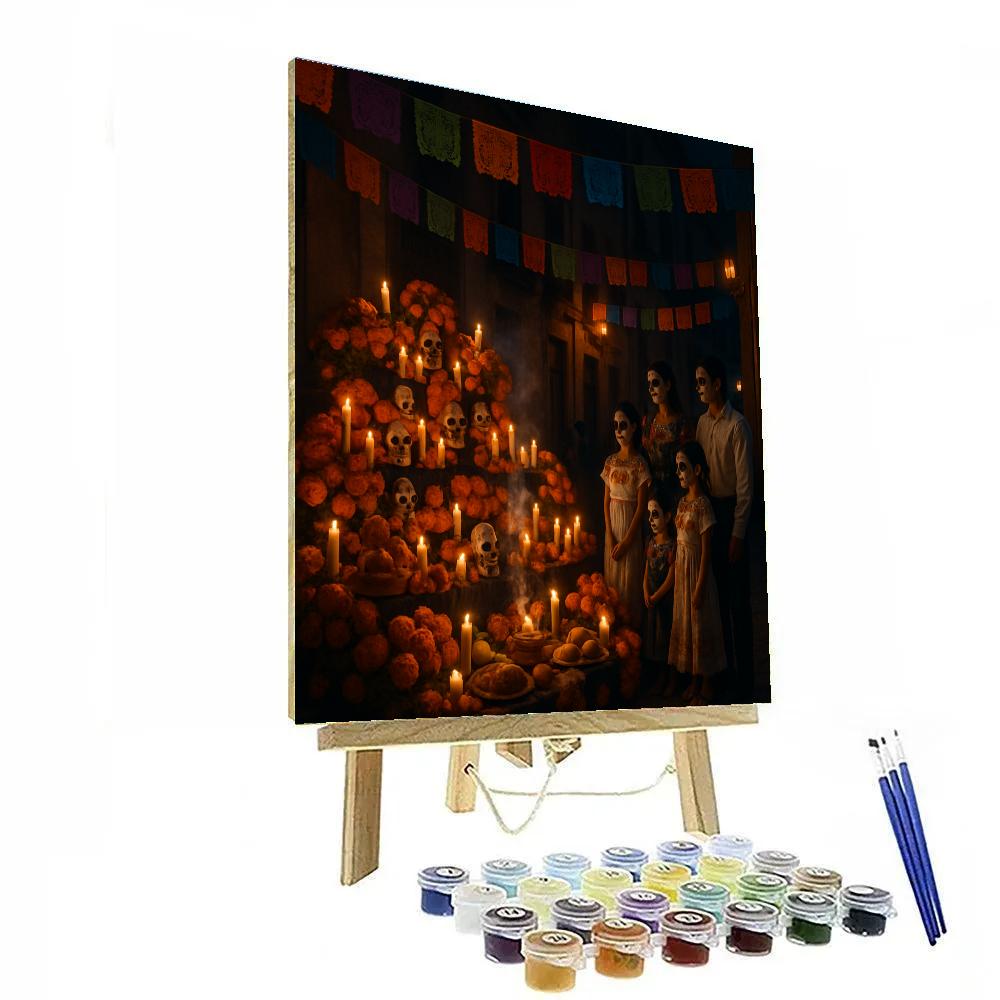 Day Of The Dead Street Altar Painting by numbers kit