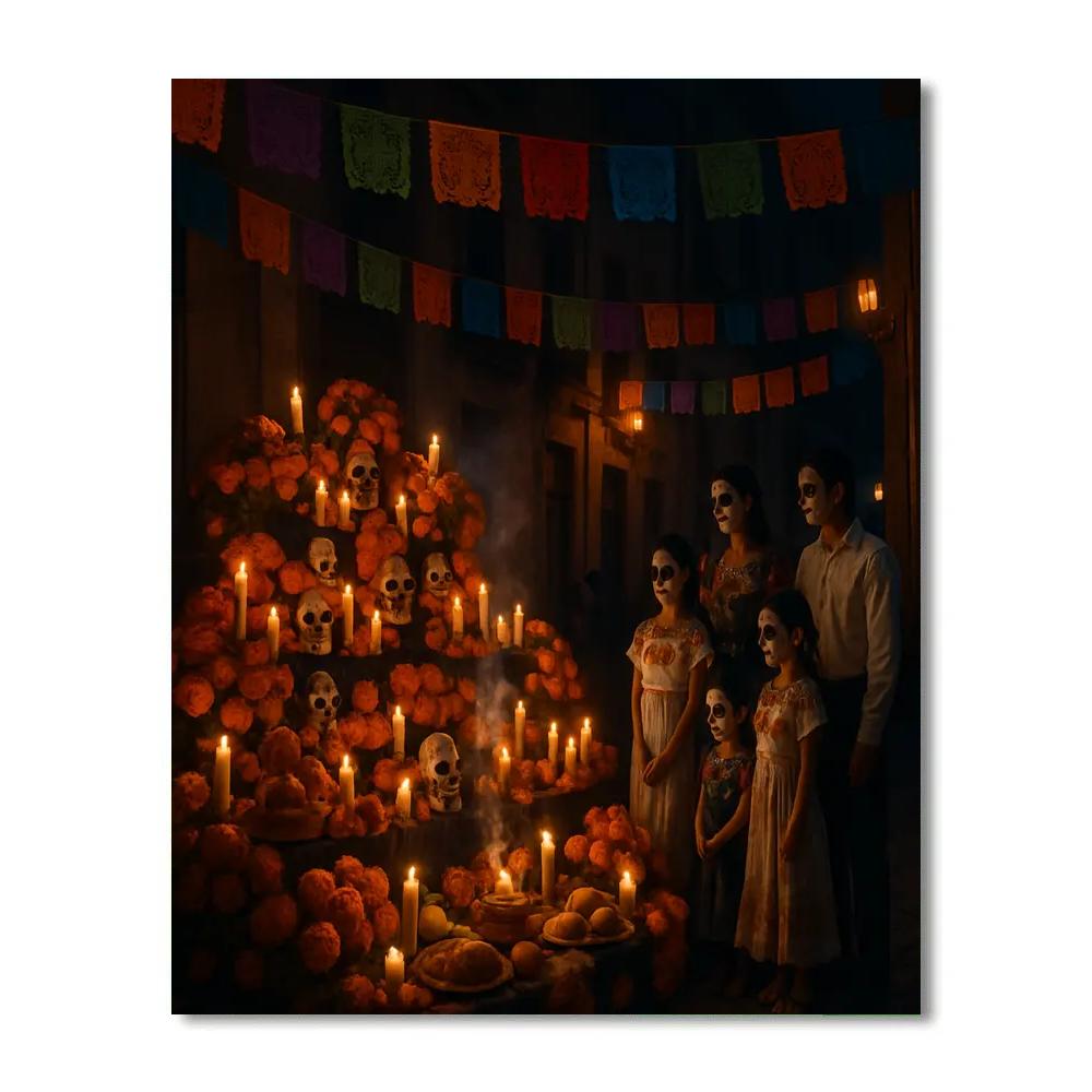 Day Of The Dead Street Altar Painting by numbers kit