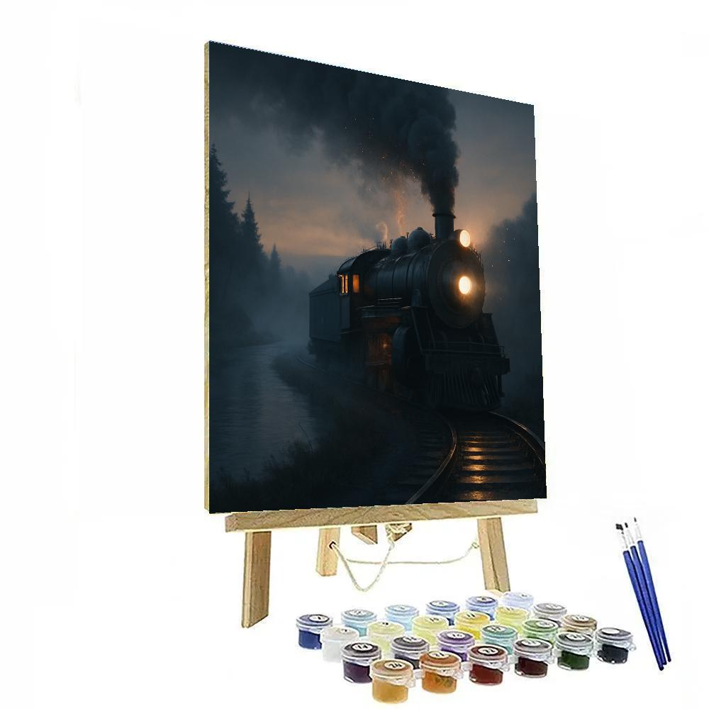 Train Twilight Journey paint by numbers