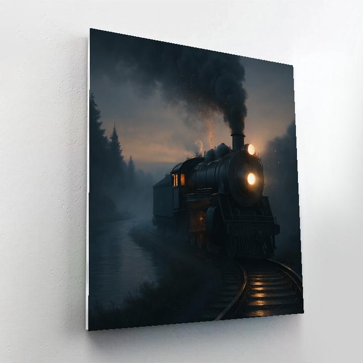 Train Twilight Journey paint by numbers