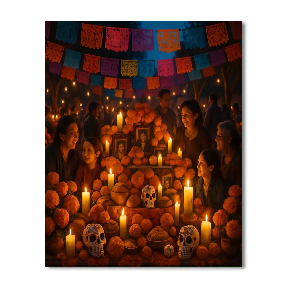 Day Of The Dead Celebration Painting by numbers kit