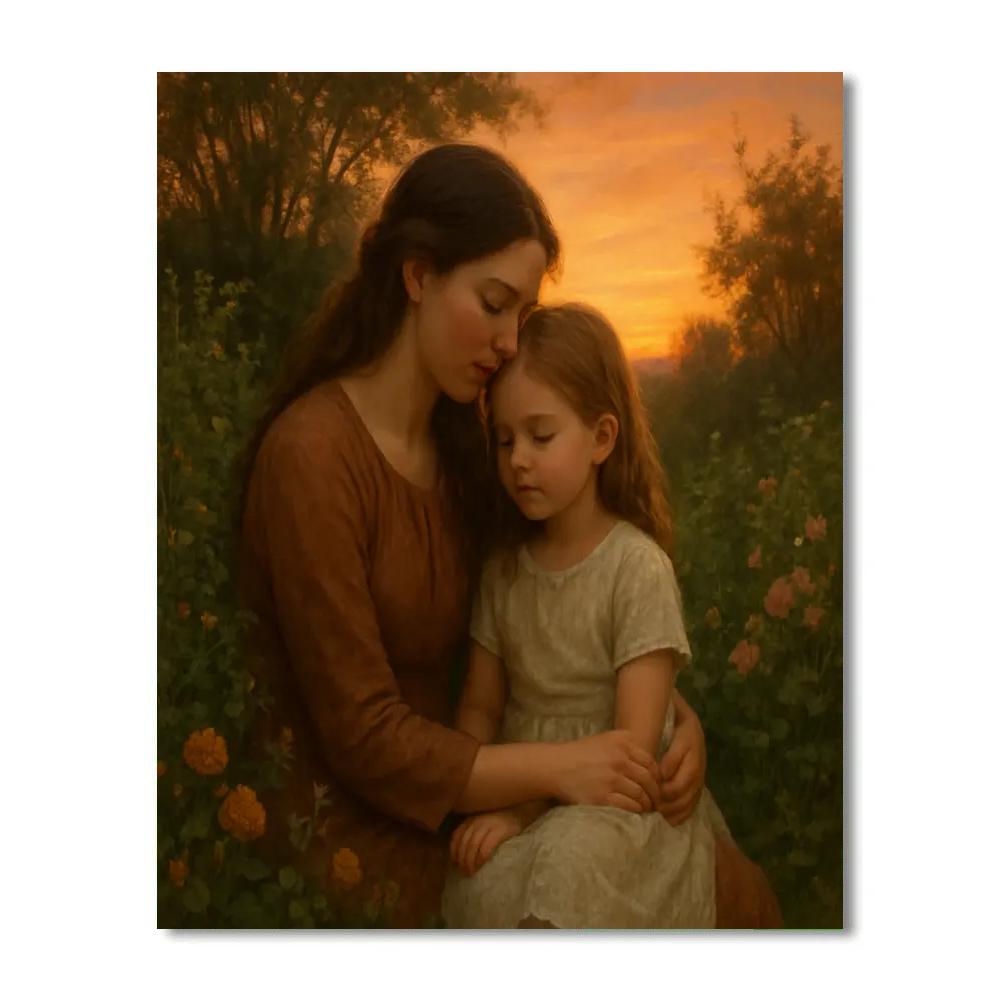 Sunset Garden Whisper Numbered painting kits