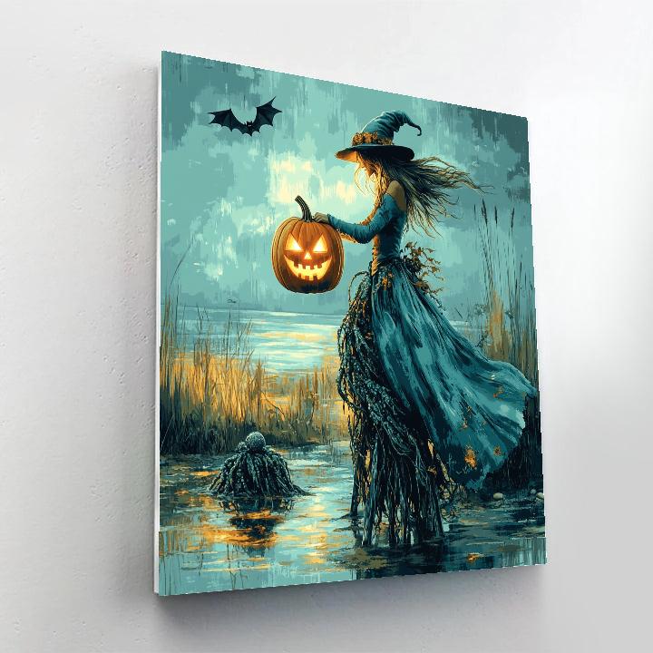 Lantern Witch Of The Salt Marsh painting number kit