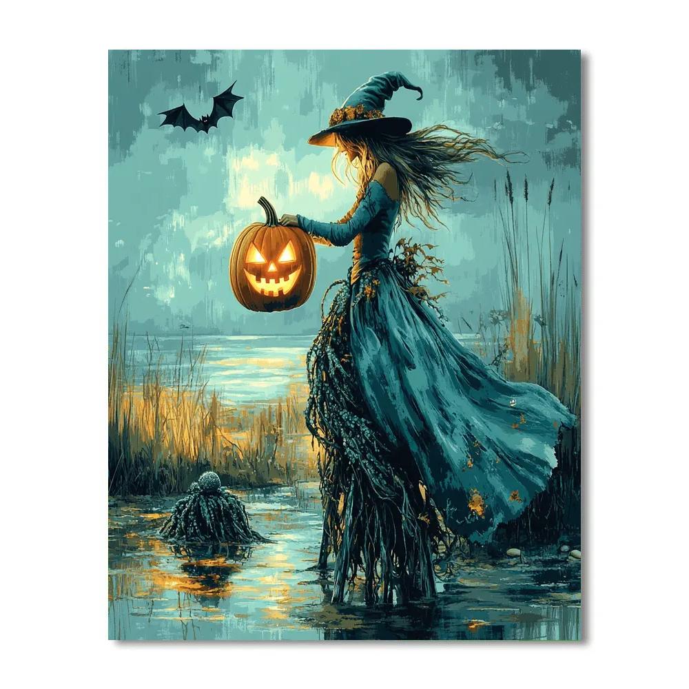 Lantern Witch Of The Salt Marsh painting number kit