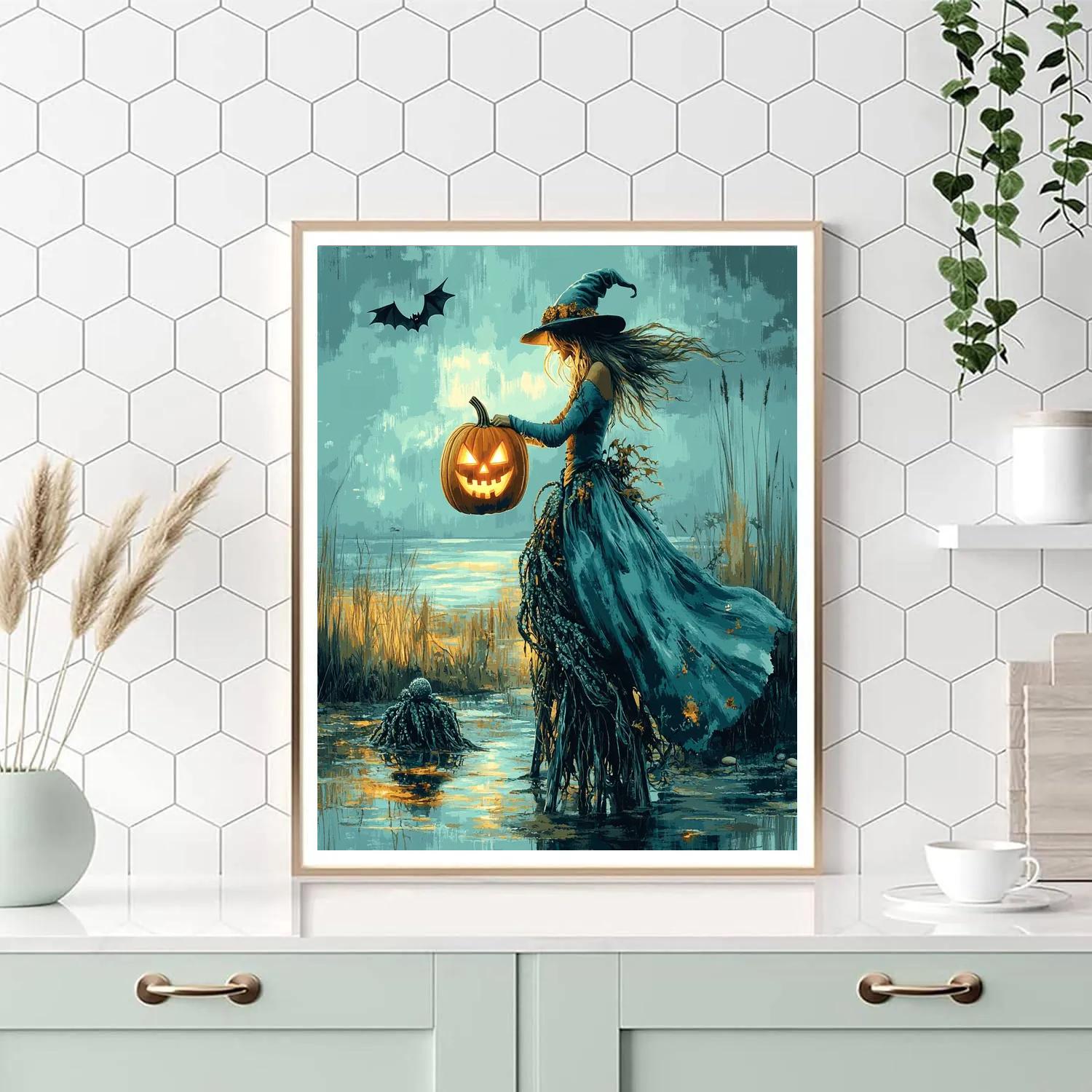 Lantern Witch Of The Salt Marsh painting number kit