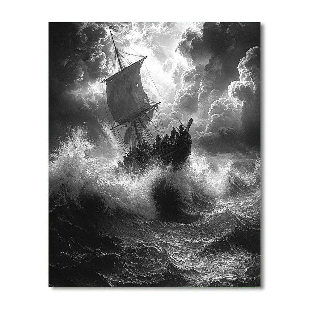 Gustave Doré Inspired Mythic Voyage Number painting