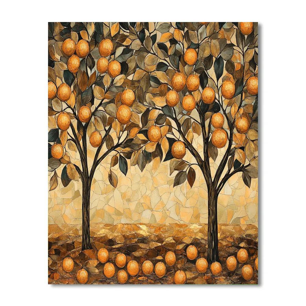 Gustav Klimt Inspired Autumn Orchard Paint by numbers kits