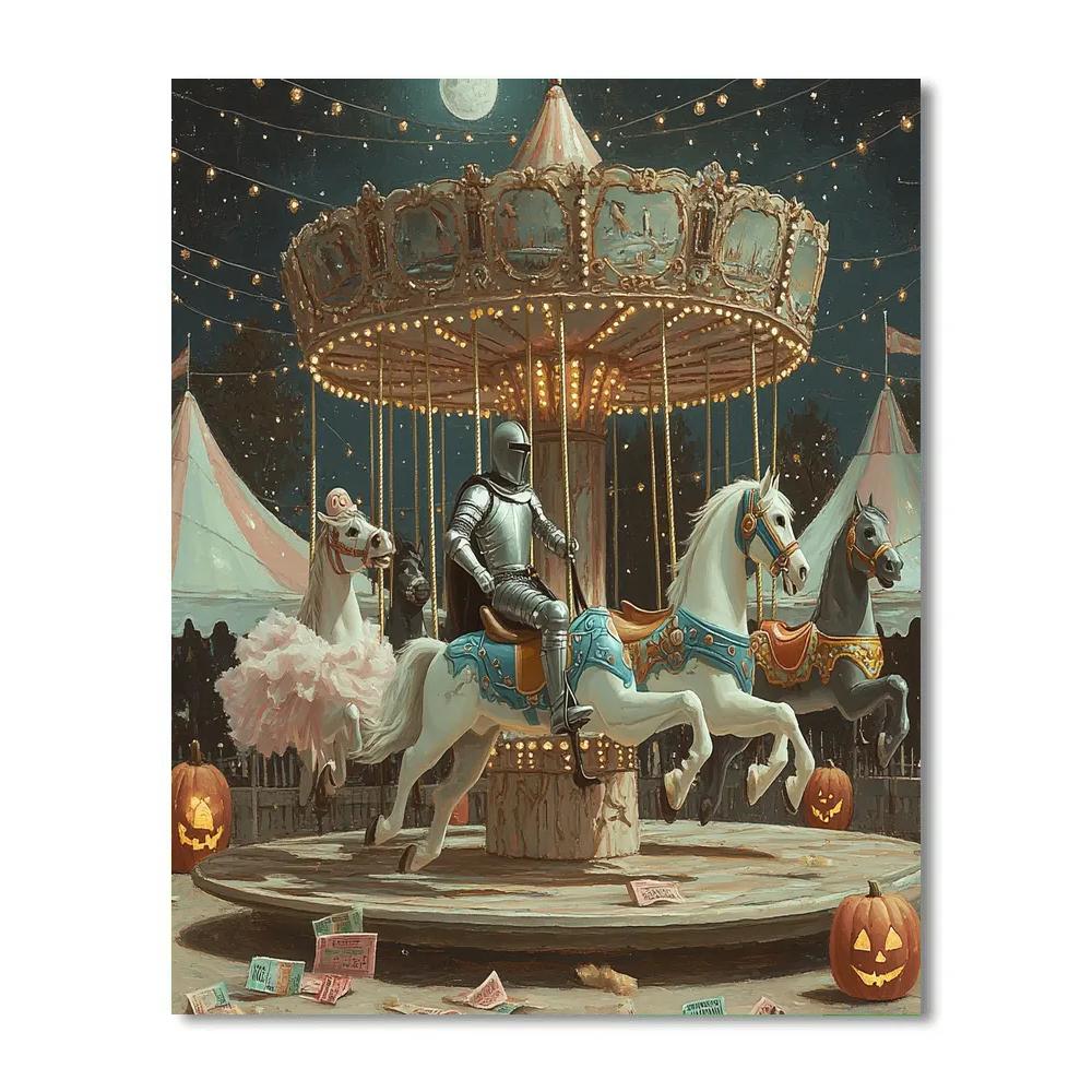 Midnight Carousel Of Lost Costumes paint by numbers